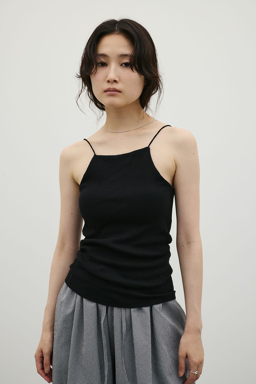 カップ付アメスリキャミソール BLK M