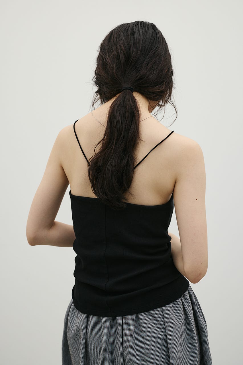 カップ付アメスリキャミソール BLK M