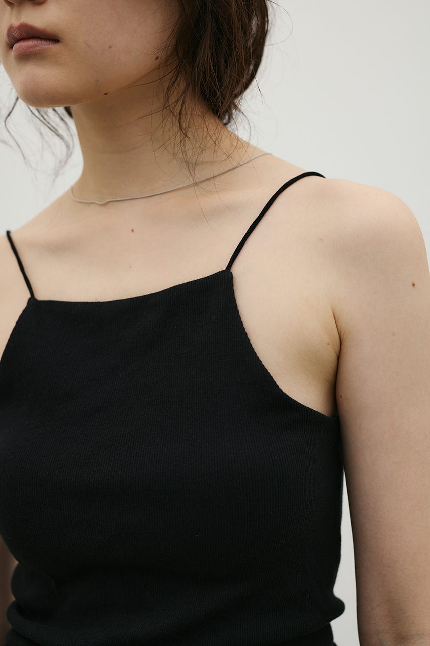 カップ付アメスリキャミソール BLK M