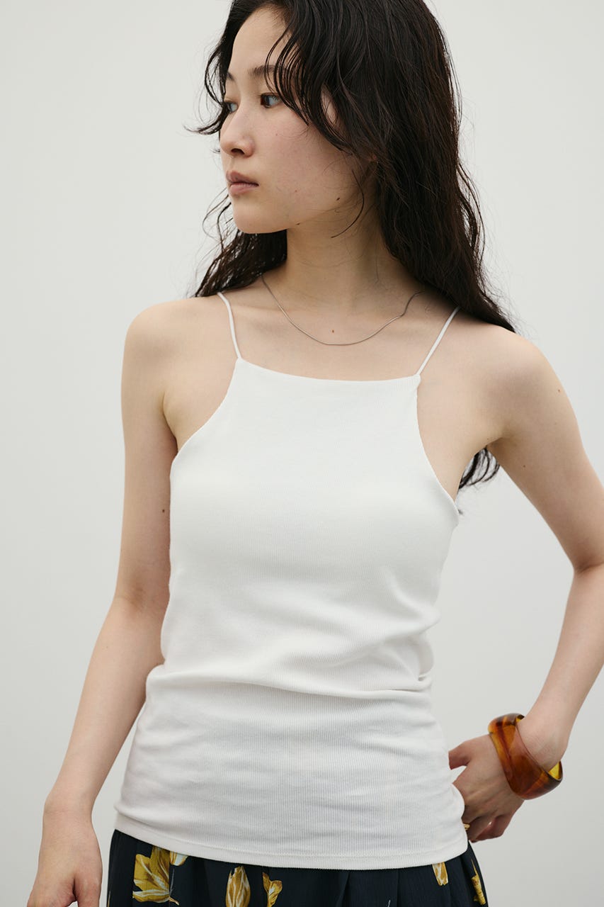 カップ付アメスリキャミソール WHT M