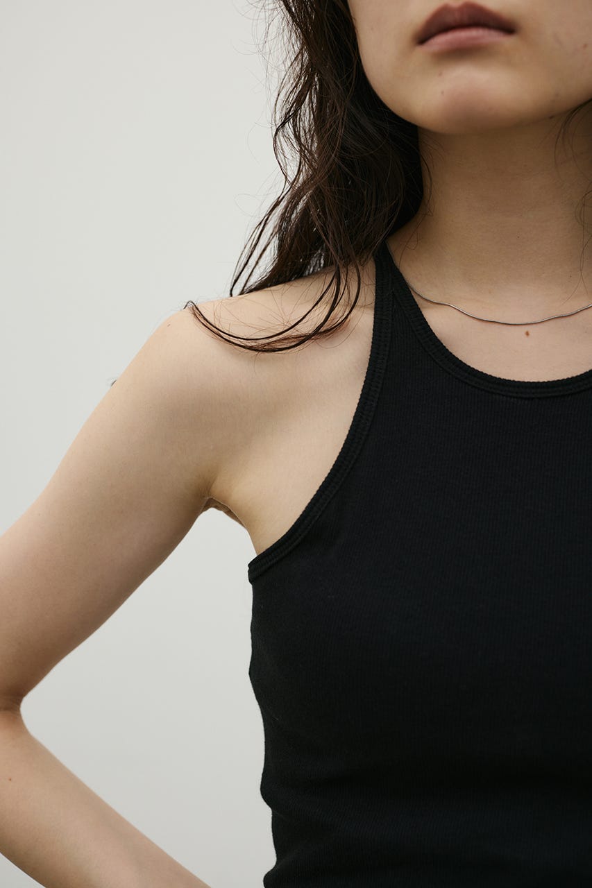 カップ付アメスリタンクトップ BLK M