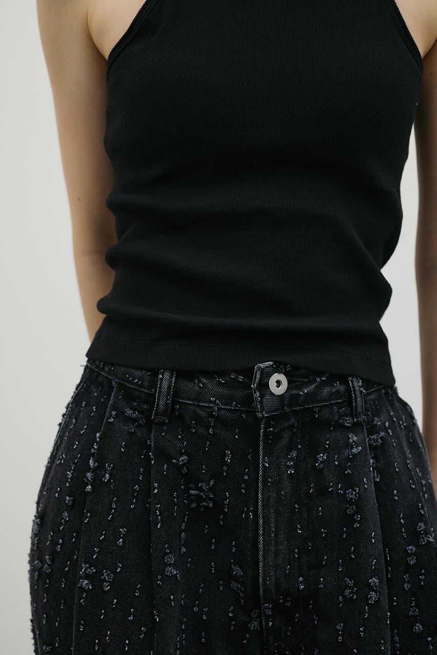 カップ付アメスリタンクトップ BLK M