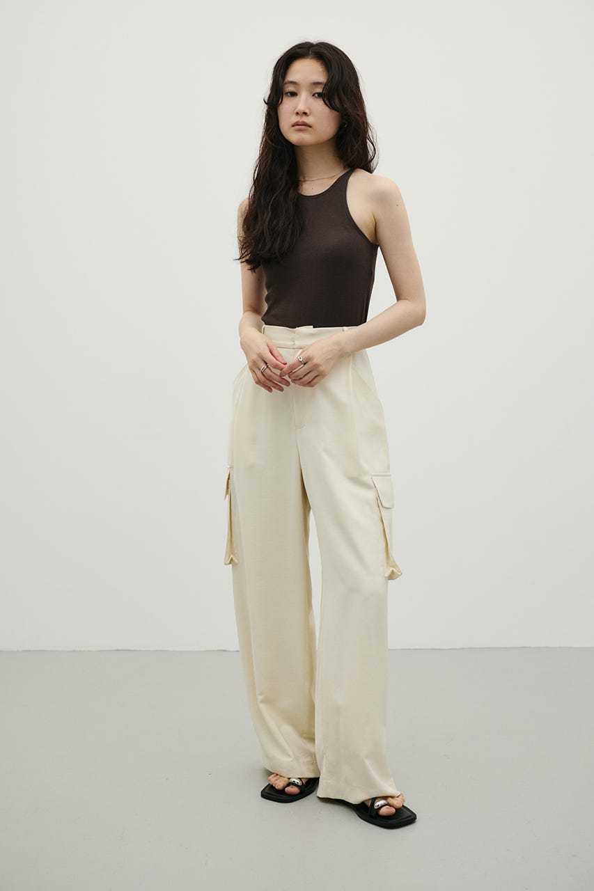 カップ付アメスリタンクトップ BRN M