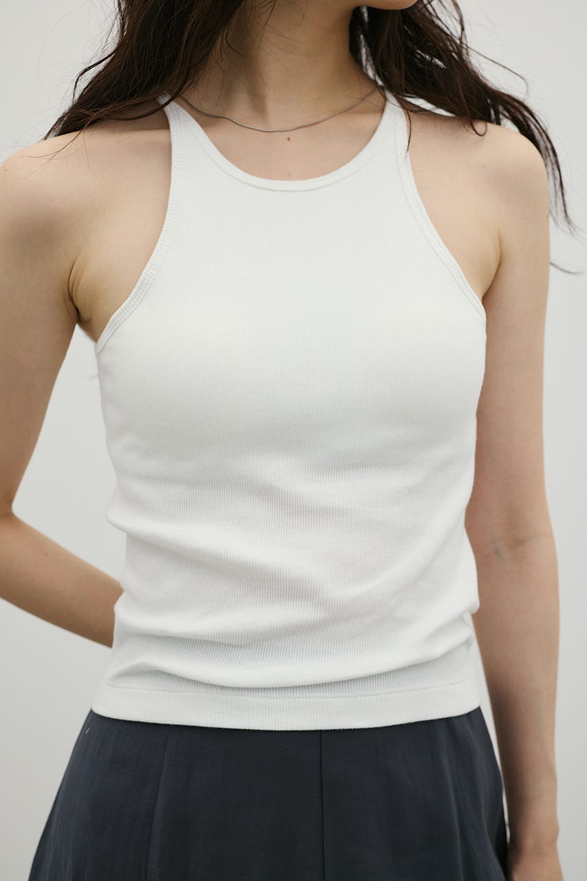 カップ付アメスリタンクトップ WHT S