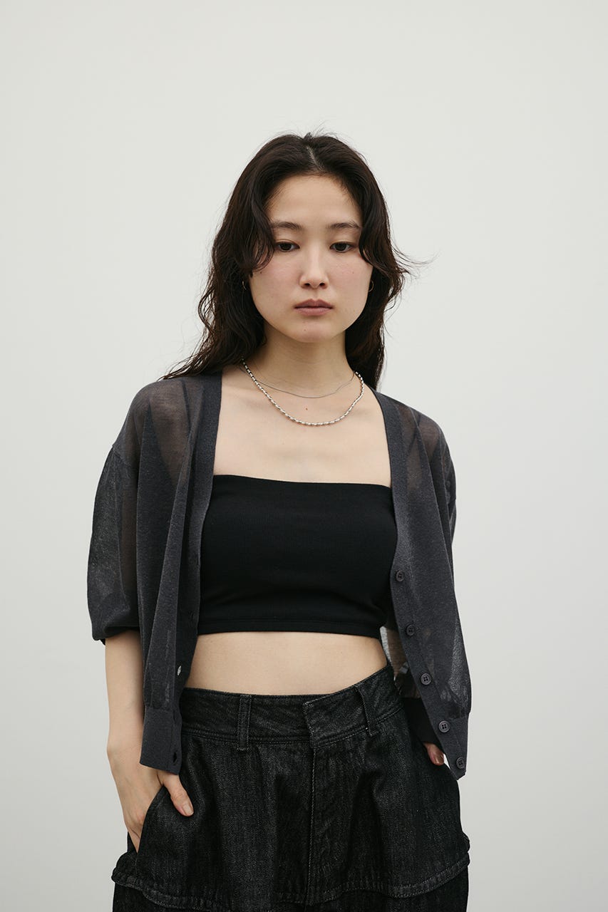 カップ付バンドゥ BLK M