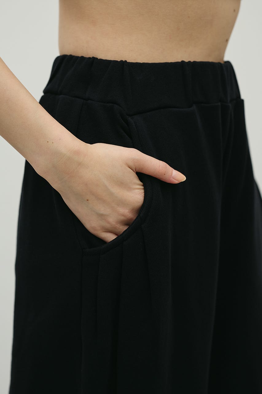 ルーズワイドスウェットパンツ BLK M