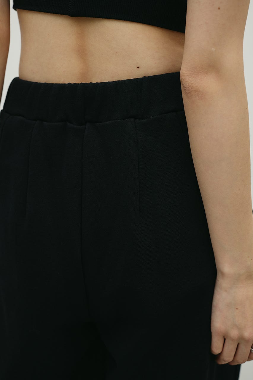 ルーズワイドスウェットパンツ BLK M