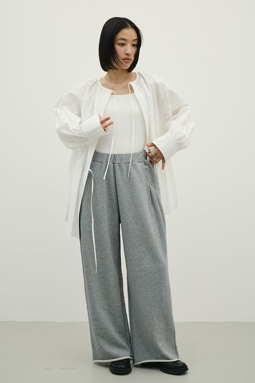 ルーズワイドスウェットパンツ T.GRY M
