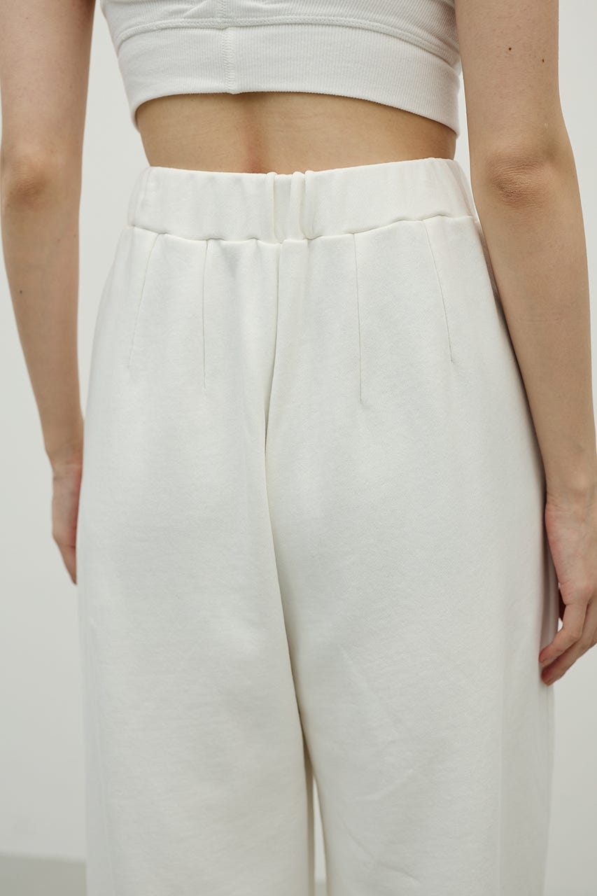 ルーズワイドスウェットパンツ WHT M
