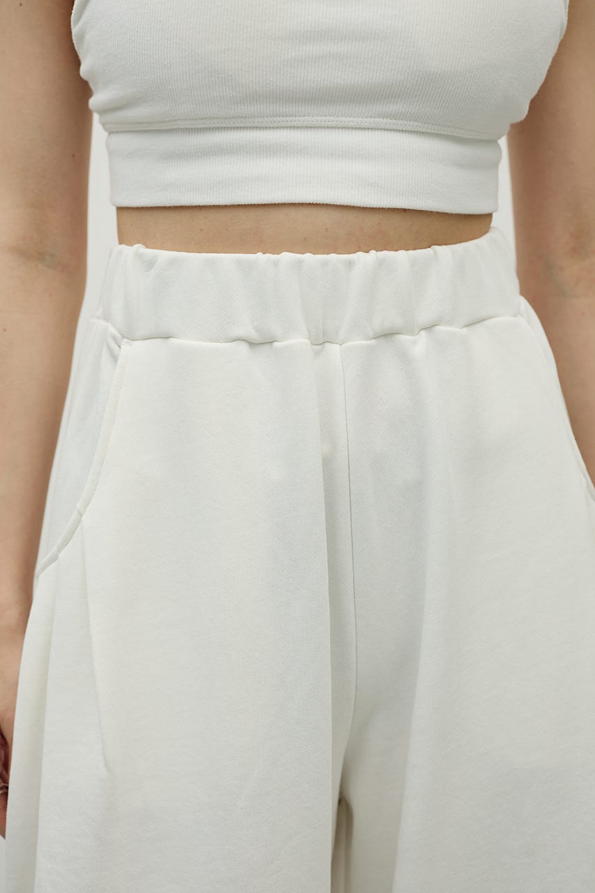 ルーズワイドスウェットパンツ WHT M