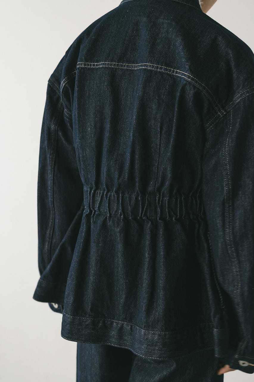 ペプラムデニムジャケット IDG M