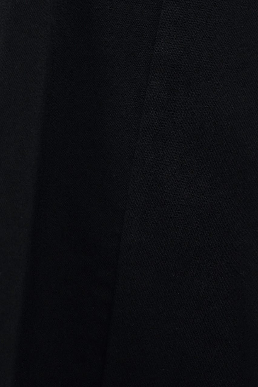 パネルフレアデニムチュニック BLK S