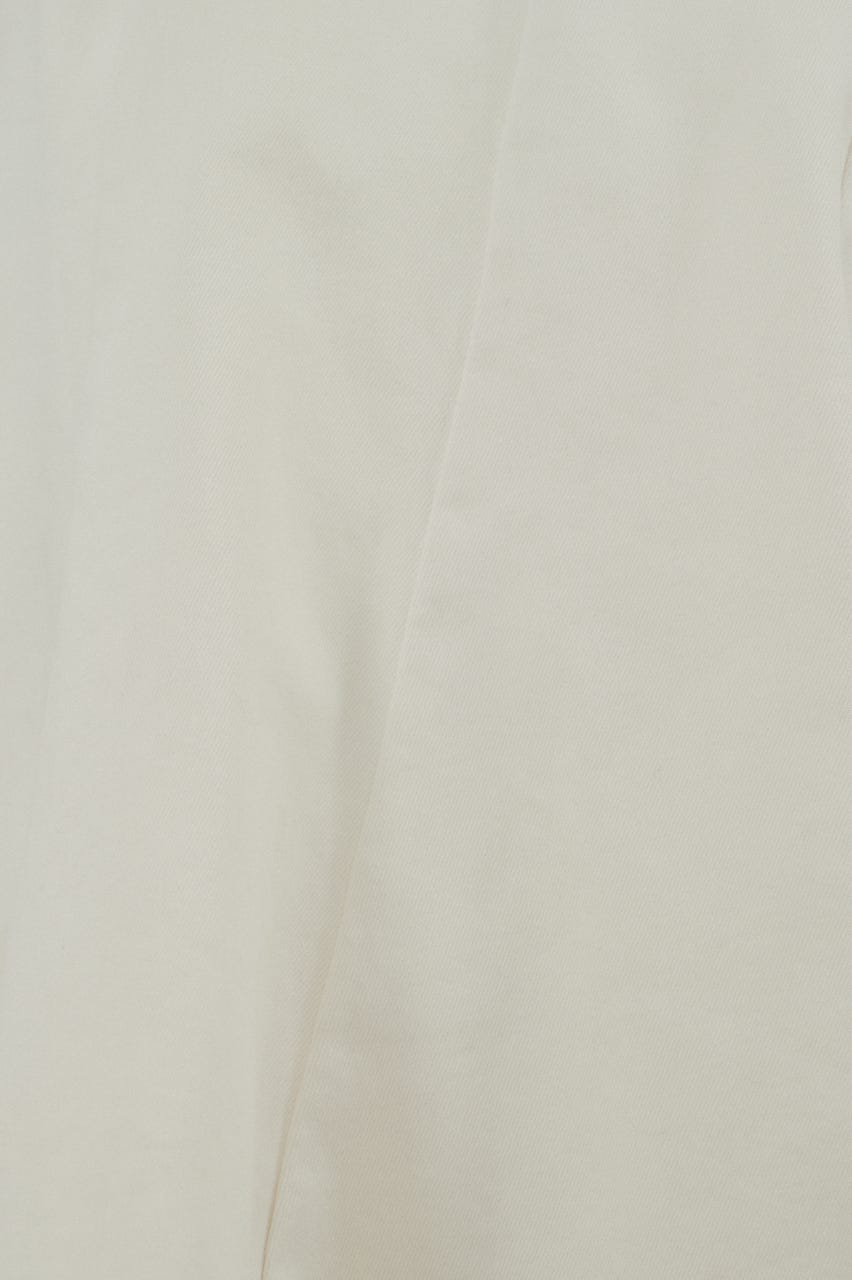 パネルフレアデニムチュニック WHT M