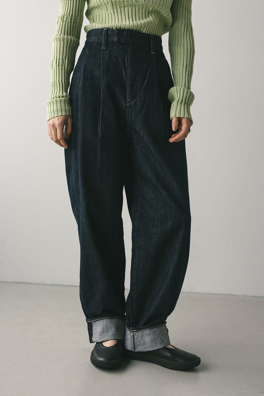 ロールアップタックデニム IDG M