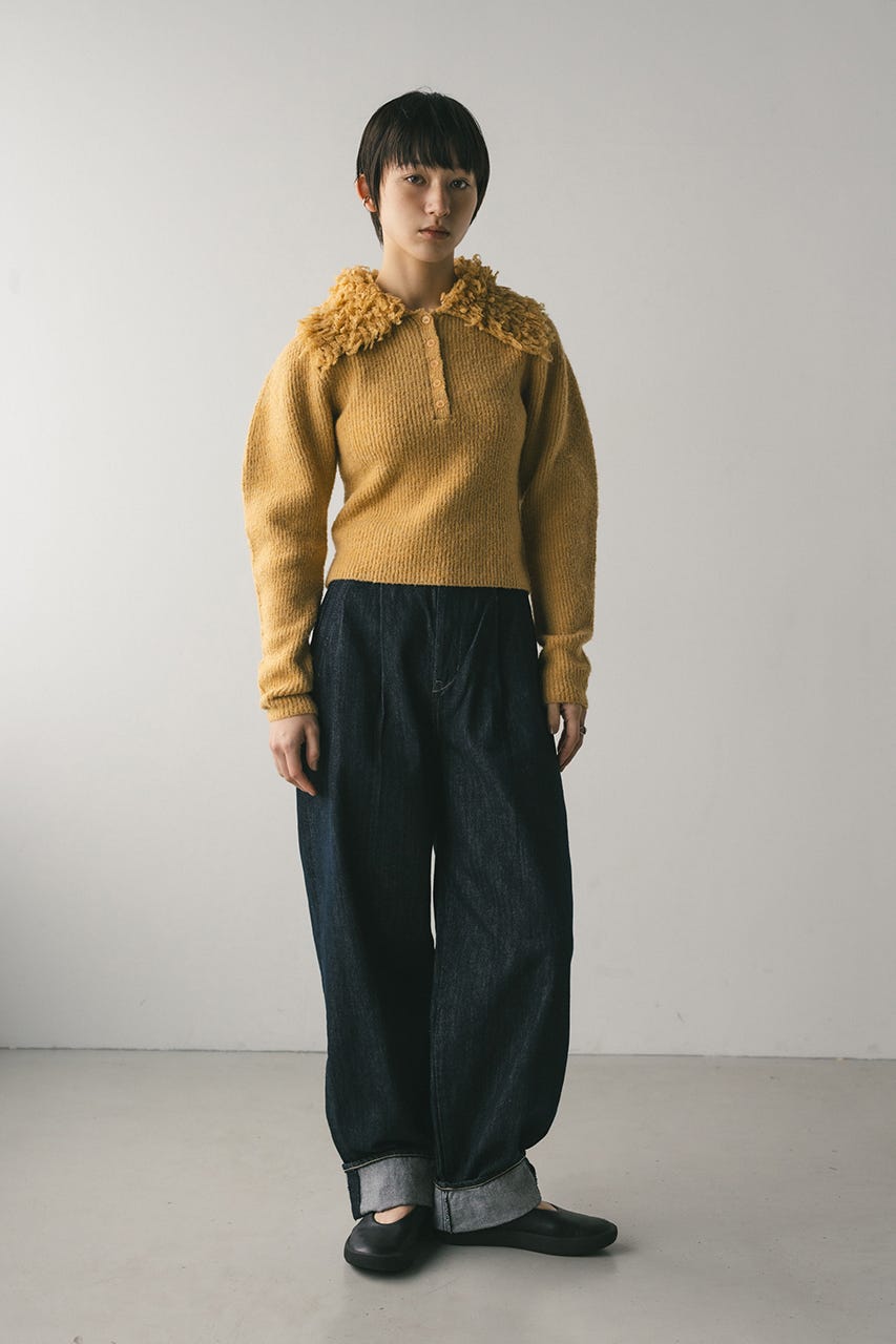 ロールアップタックデニム IDG M