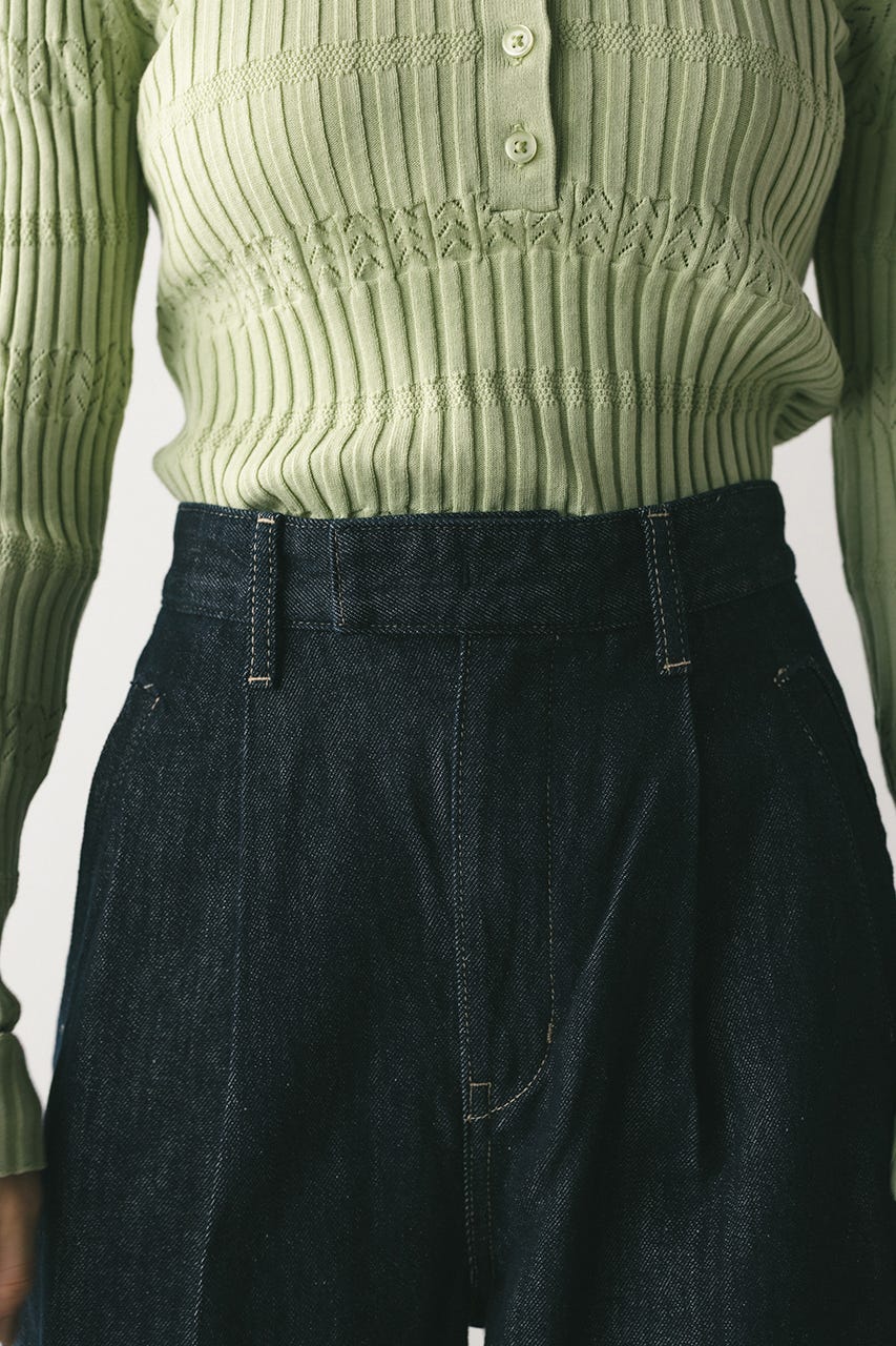 ロールアップタックデニム IDG M