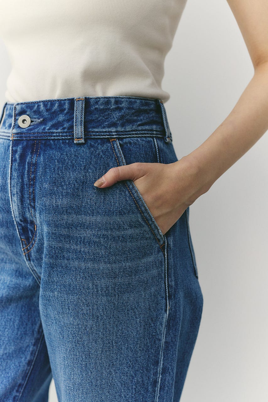 カーブラインデニム BLU M