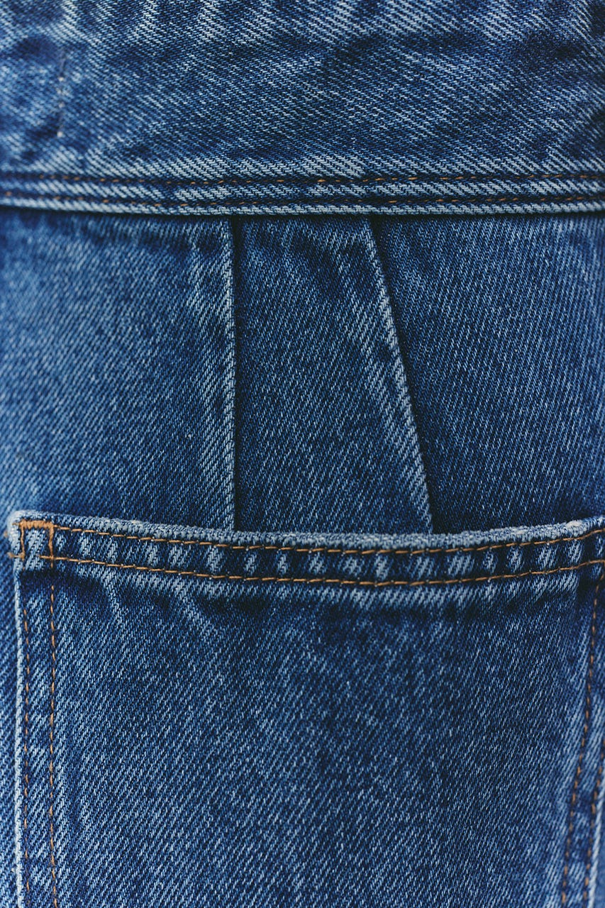 カーブラインデニム BLU M