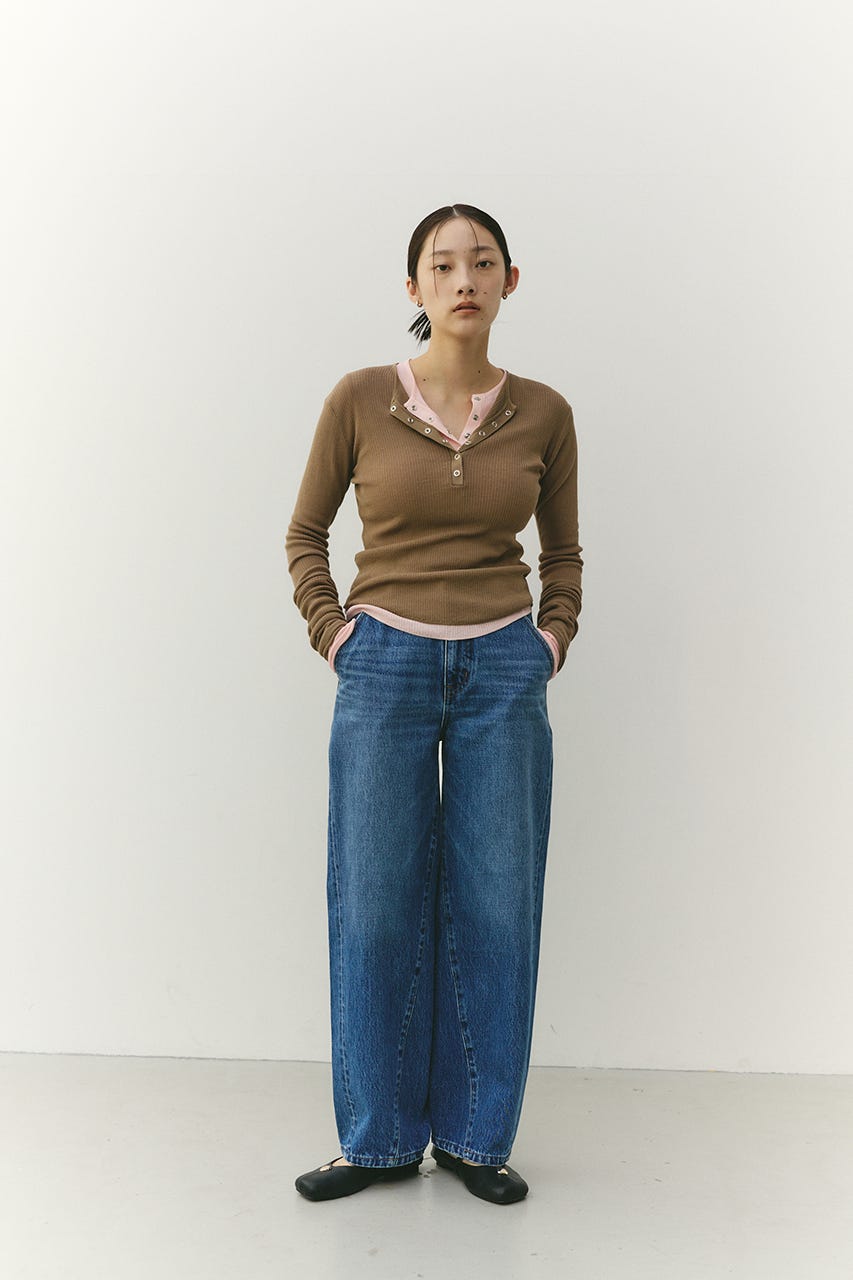 カーブラインデニム BLU M