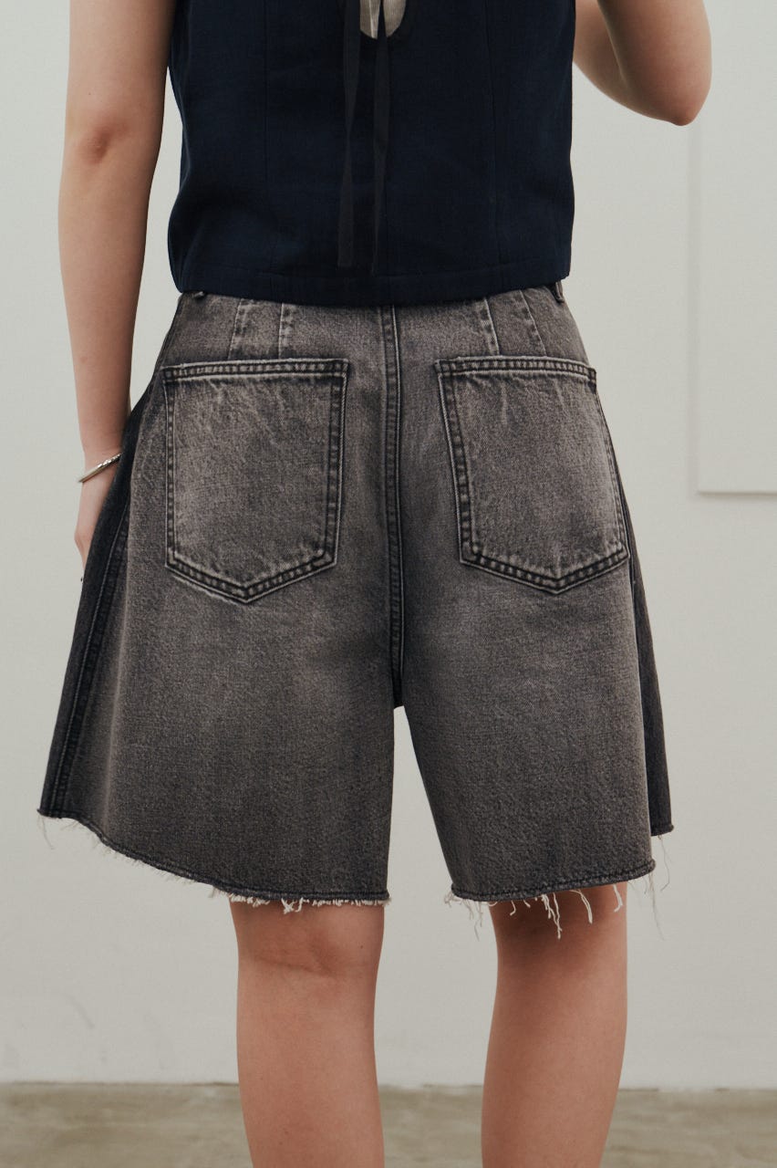 カットオフハーフデニム BLK M