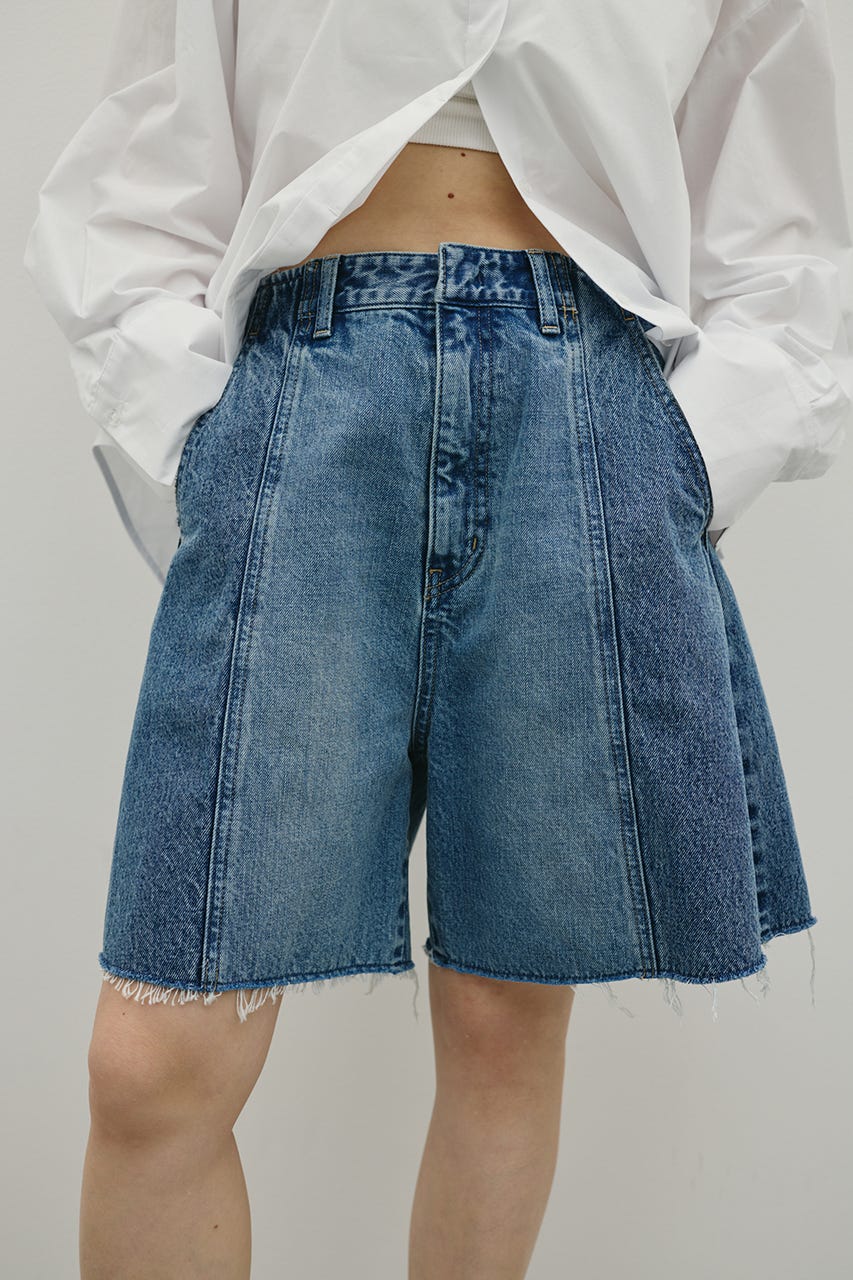 カットオフハーフデニム BLU M