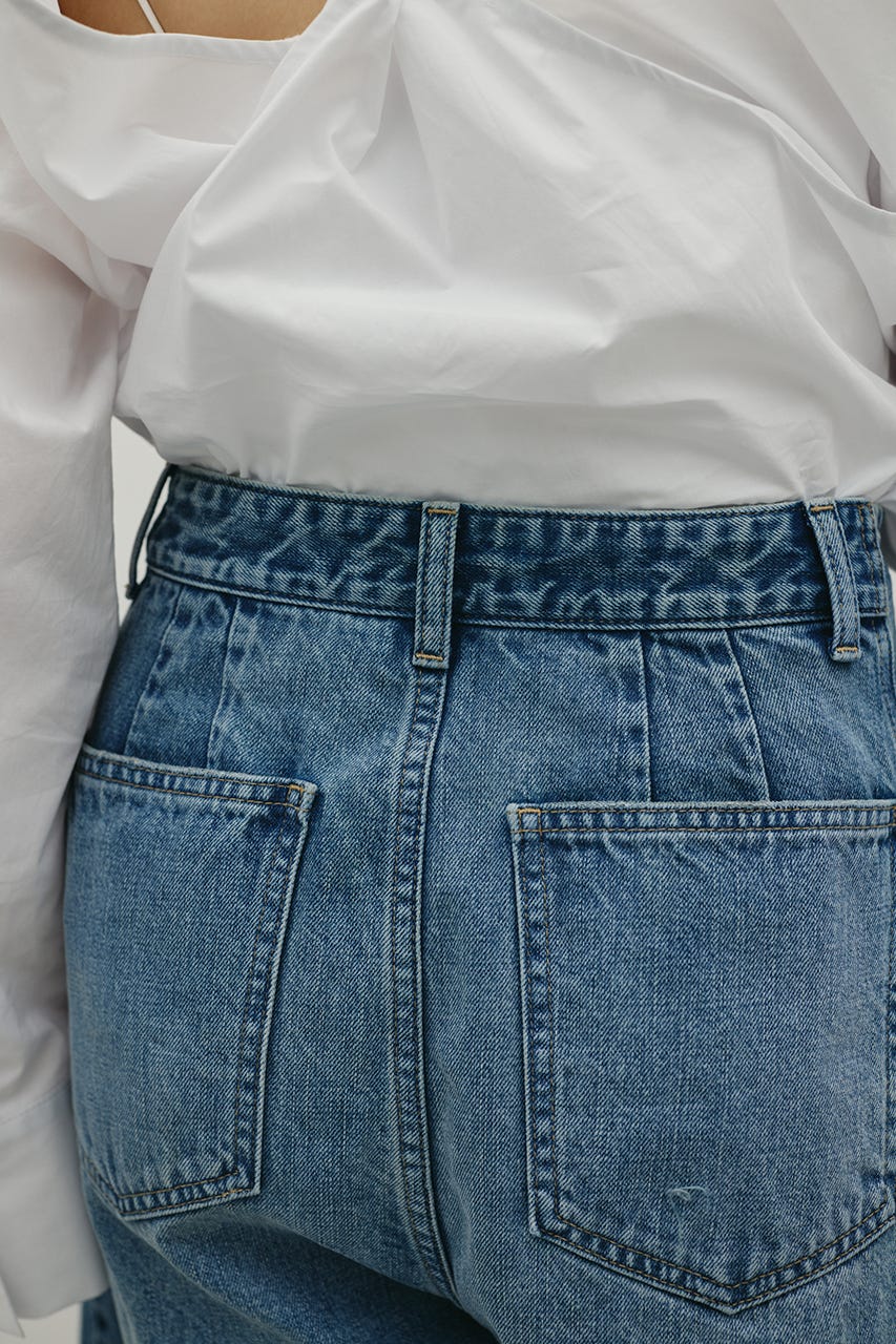 カットオフハーフデニム BLU M