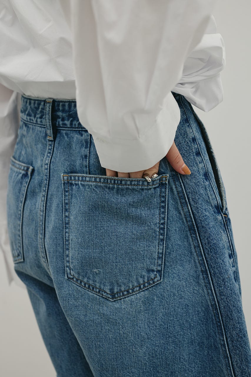 カットオフハーフデニム BLU M