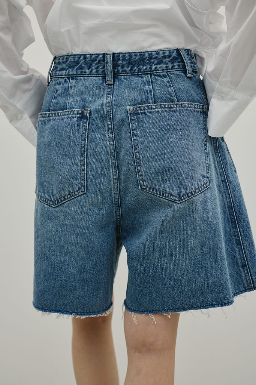 カットオフハーフデニム BLU M