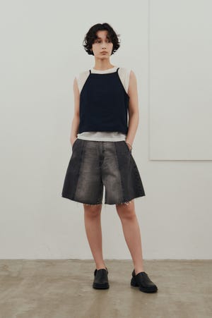 カットオフハーフデニム