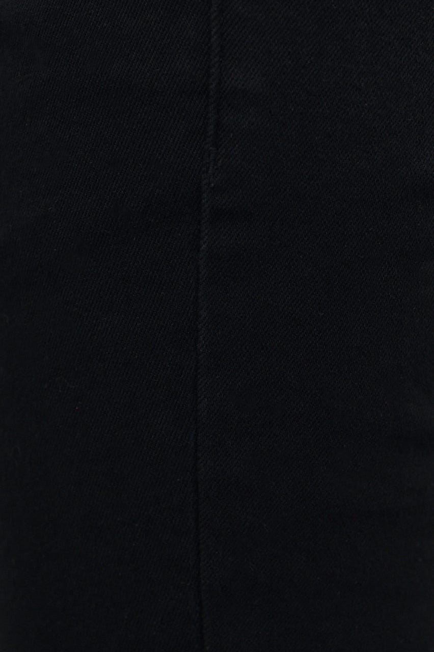 ストレッチデニムカプリパンツ BLK S