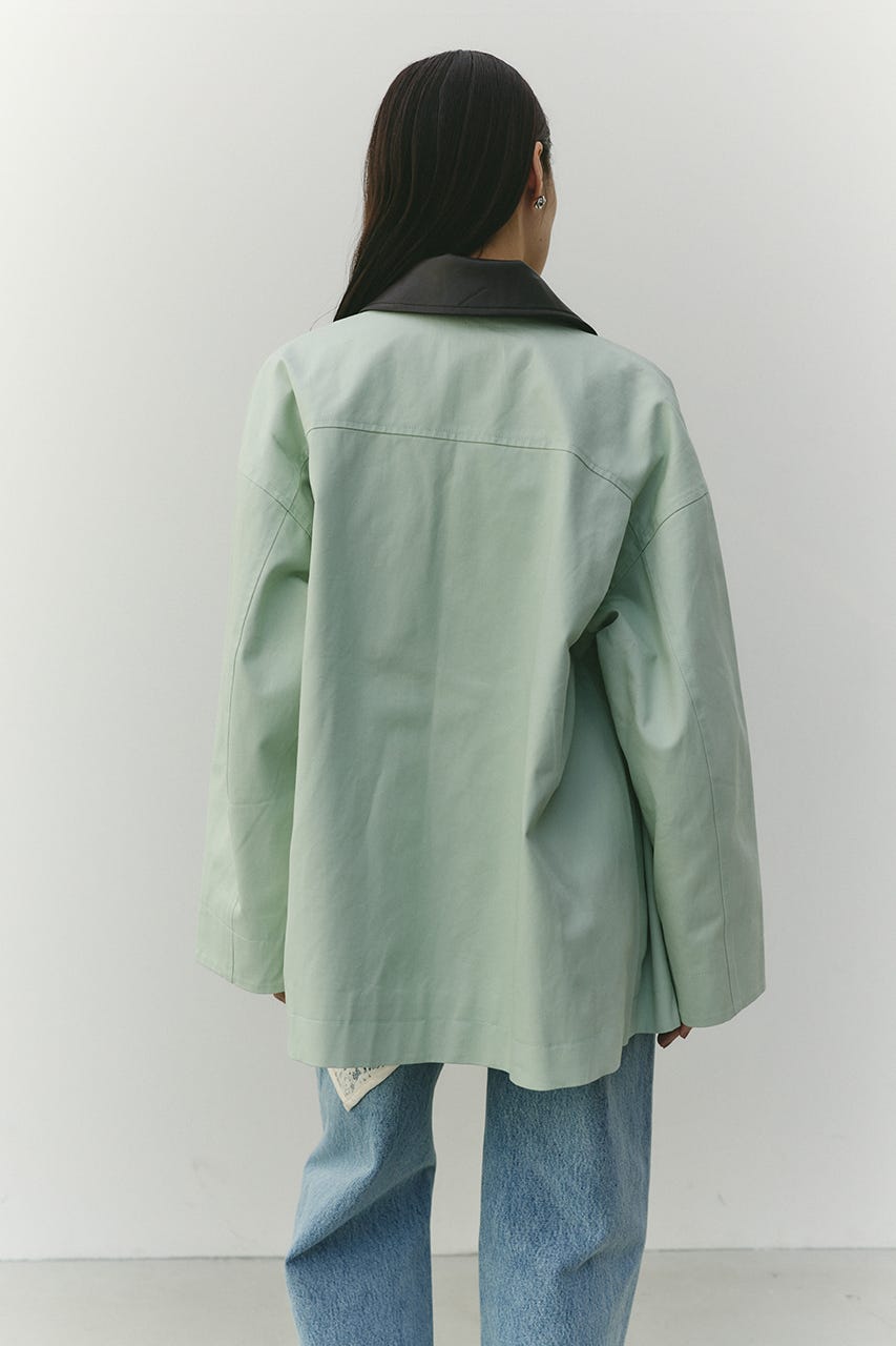 フェイクレザーカラーカバーオール MINT FREE