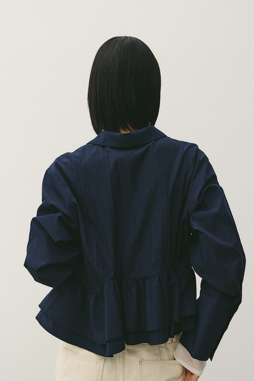 ヘムフリルシャツ NVY FREE