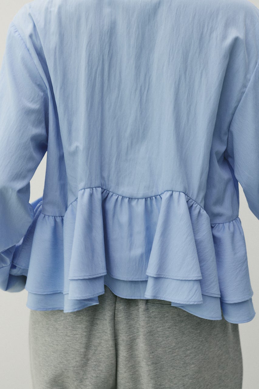 ヘムフリルシャツ SAX FREE