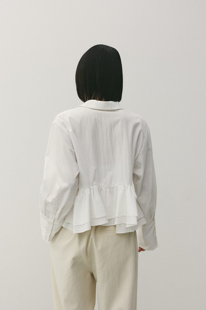 ヘムフリルシャツ WHT FREE