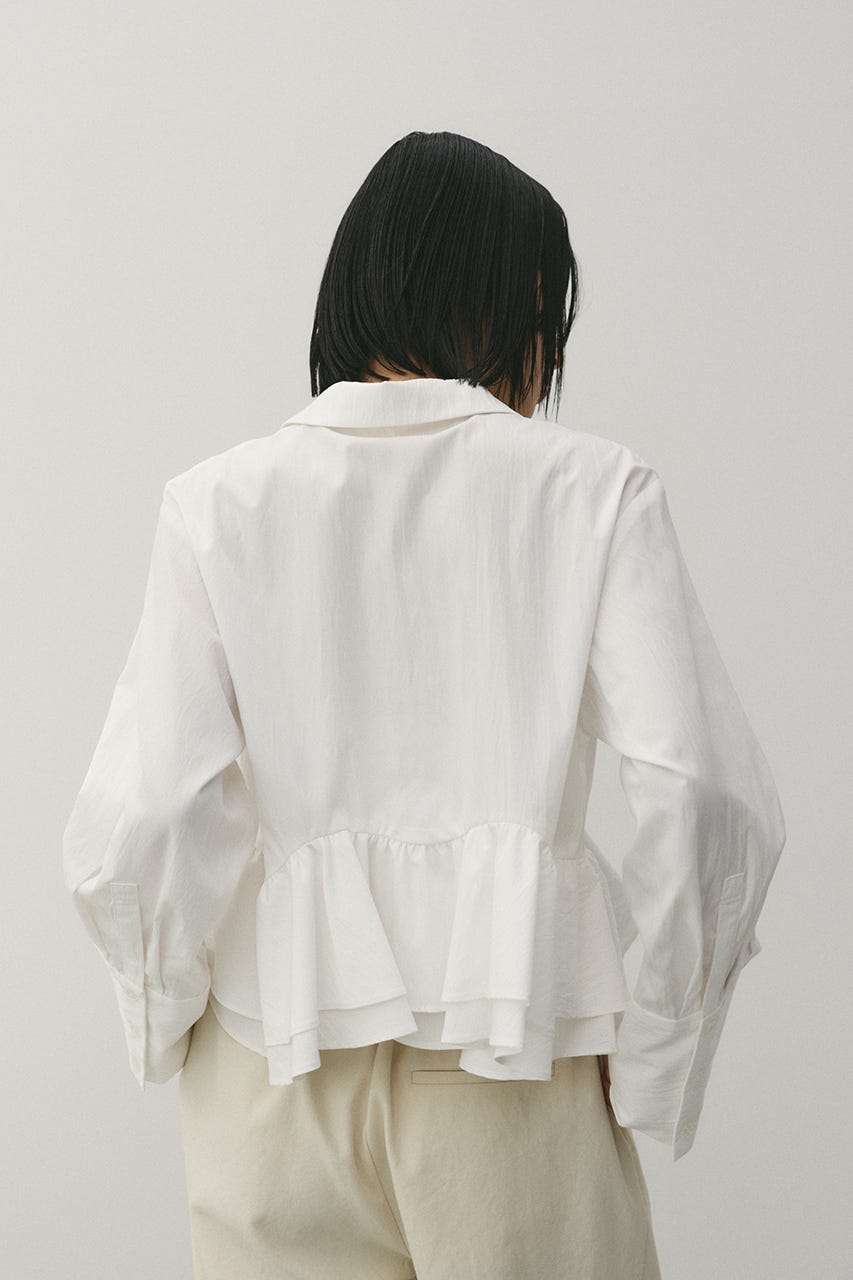 ヘムフリルシャツ WHT FREE