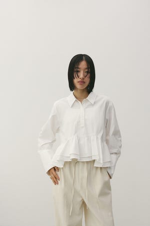 ヘムフリルシャツ