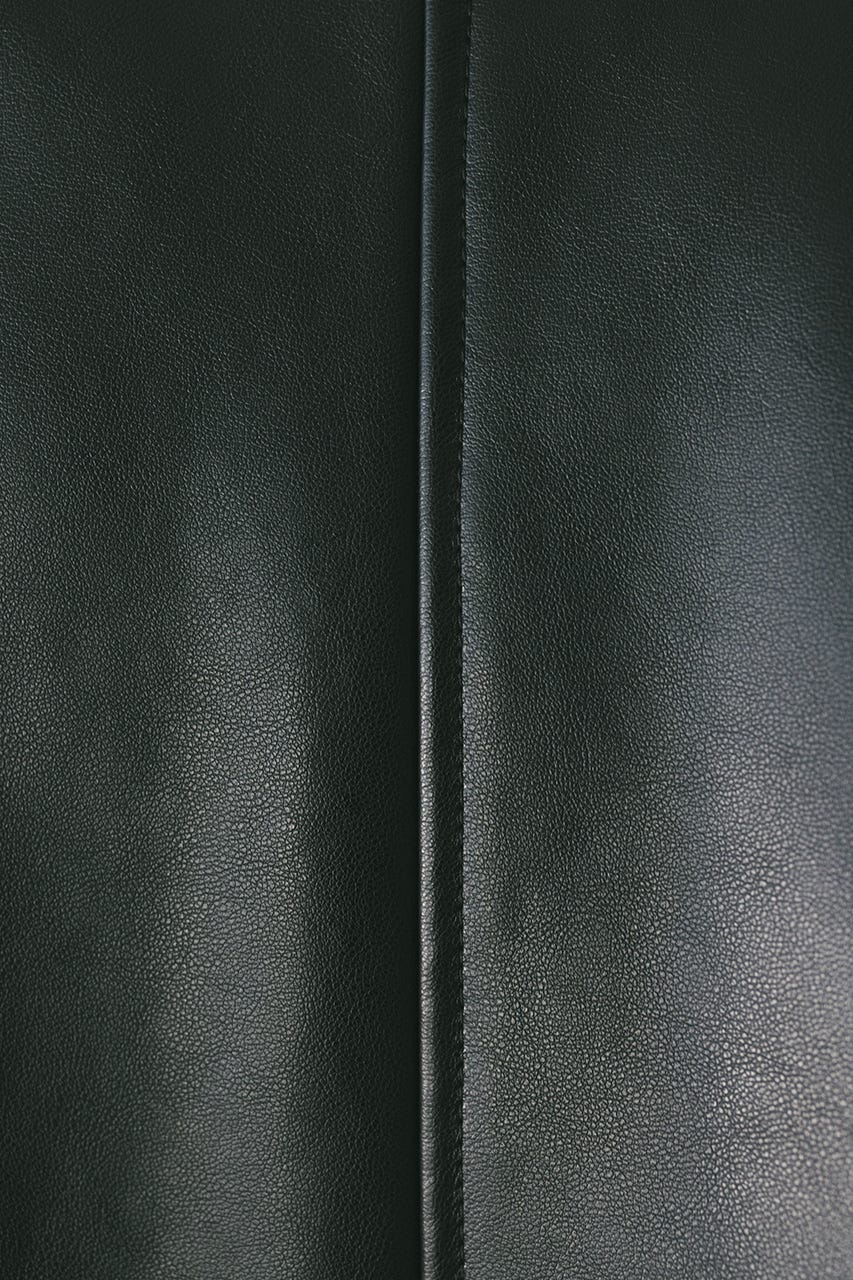 フェイクレザージャケット BLK FREE