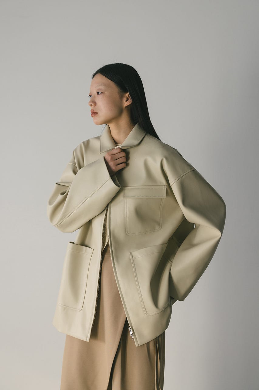 フェイクレザージャケット IVOY FREE