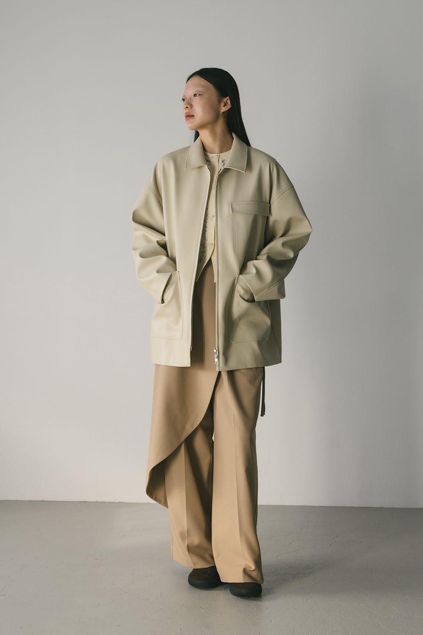 フェイクレザージャケット IVOY FREE