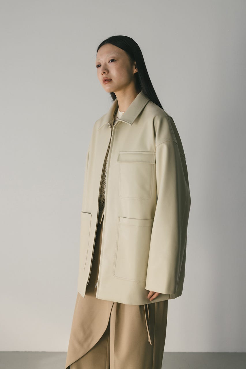 フェイクレザージャケット IVOY FREE