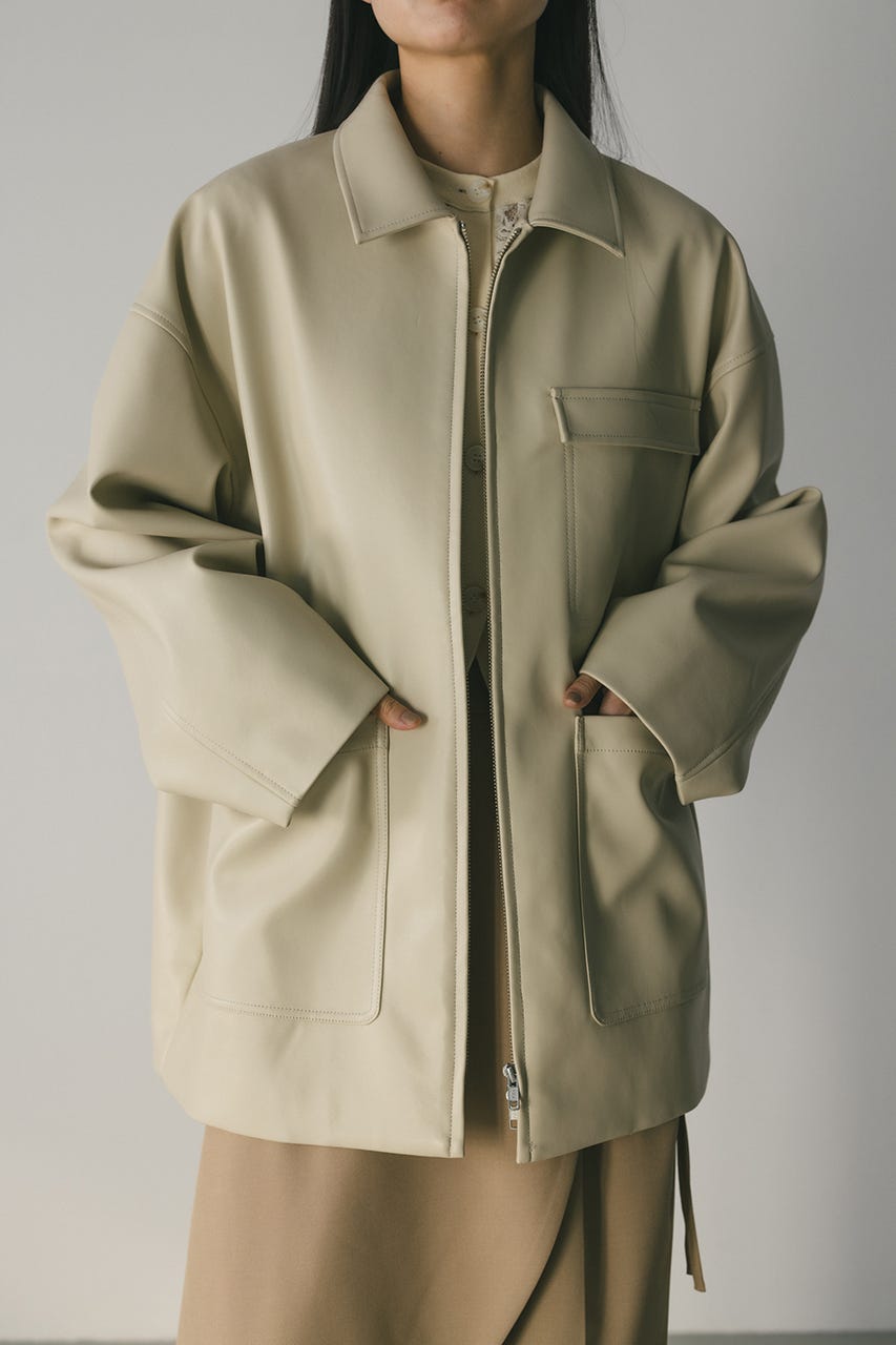 フェイクレザージャケット IVOY FREE