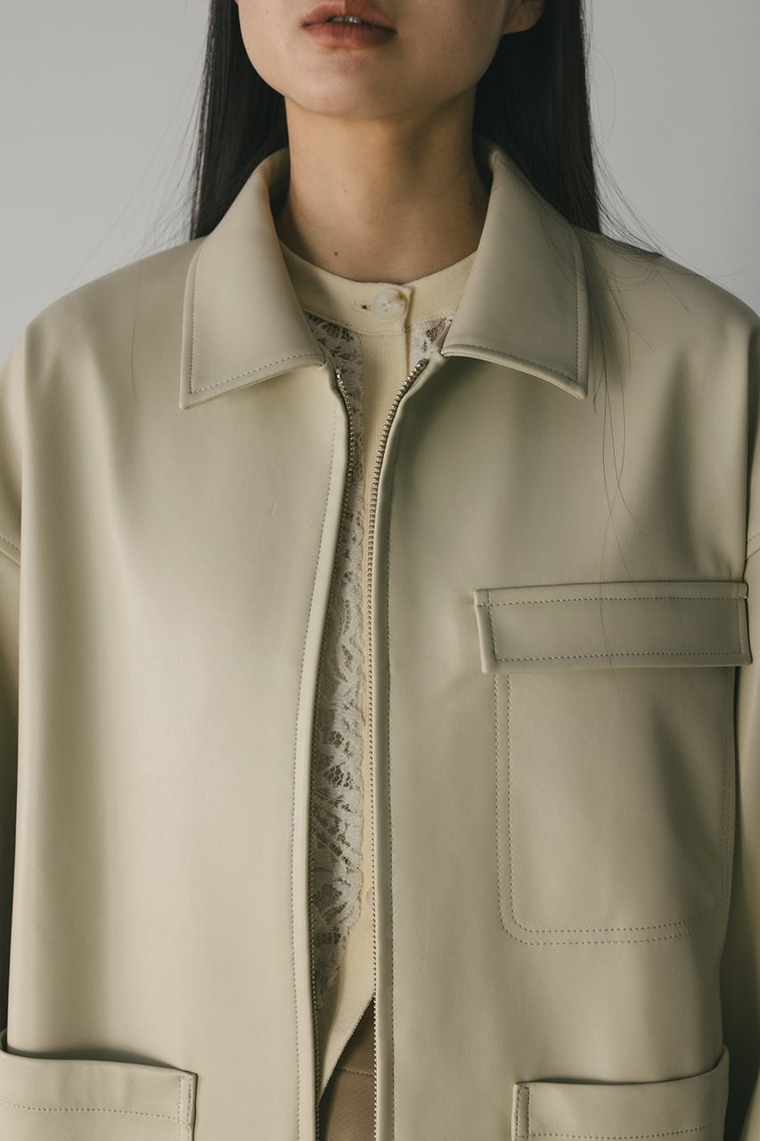 フェイクレザージャケット IVOY FREE