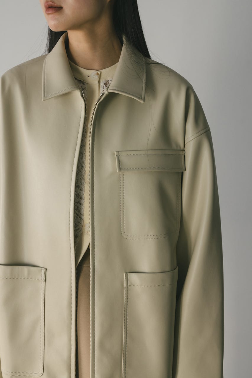 フェイクレザージャケット IVOY FREE