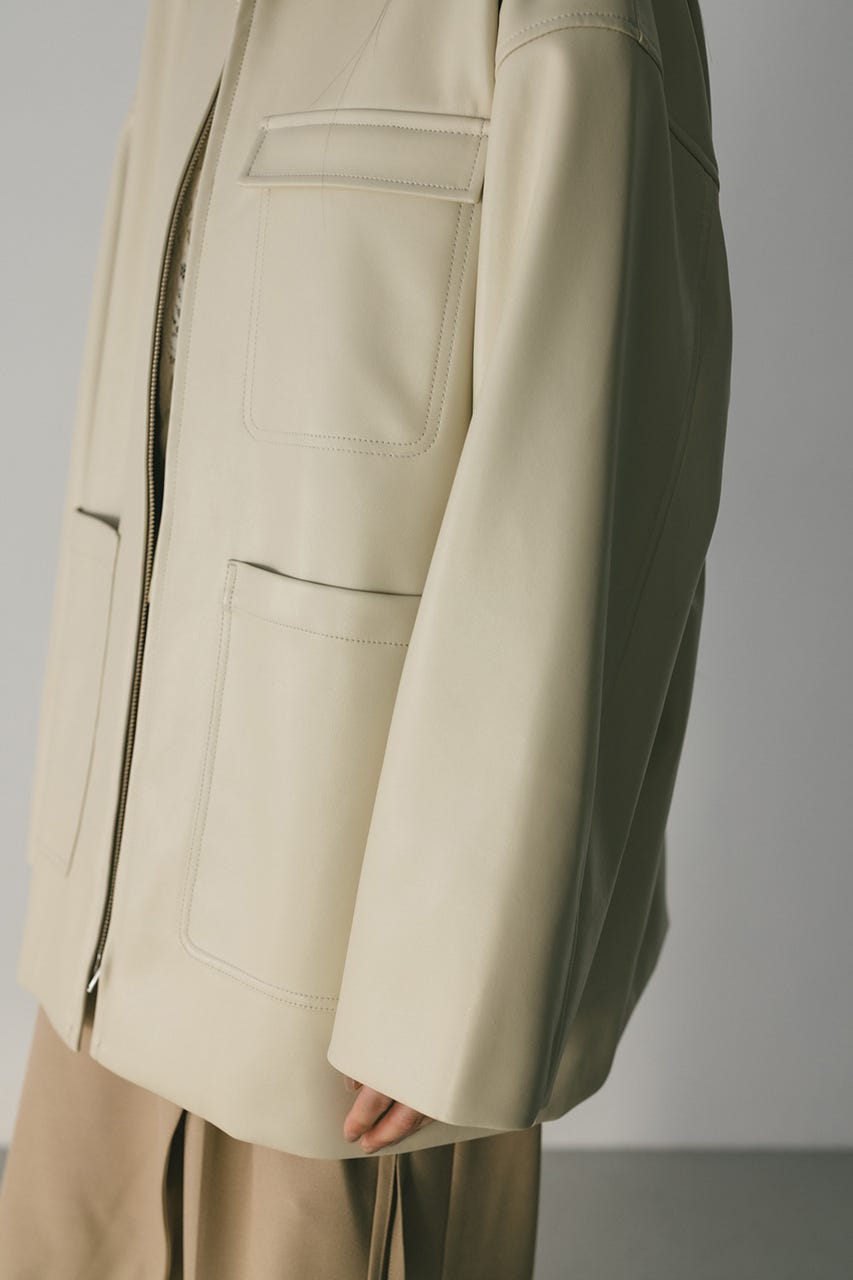 フェイクレザージャケット IVOY FREE