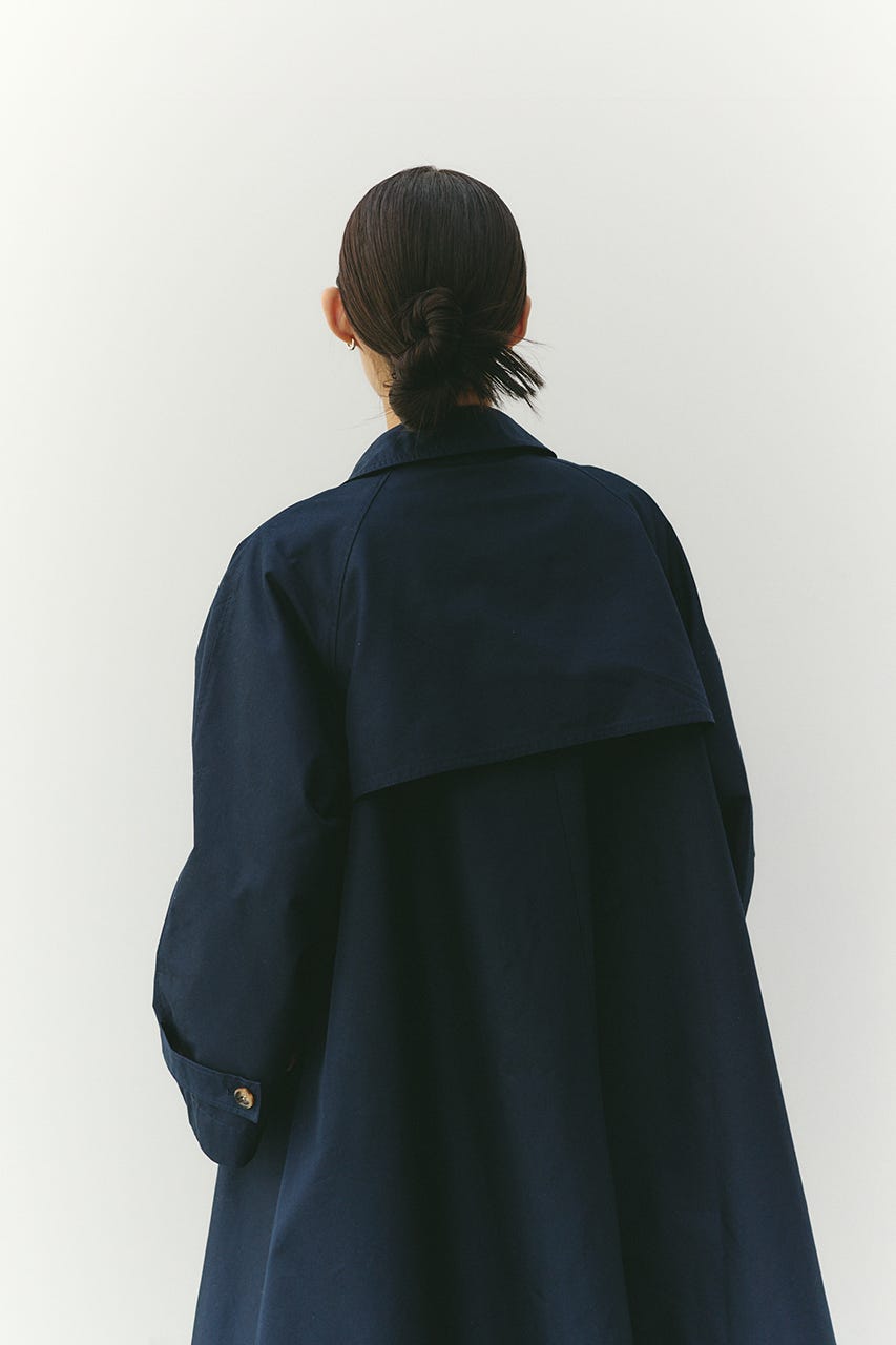 テントライントレンチコート NVY FREE