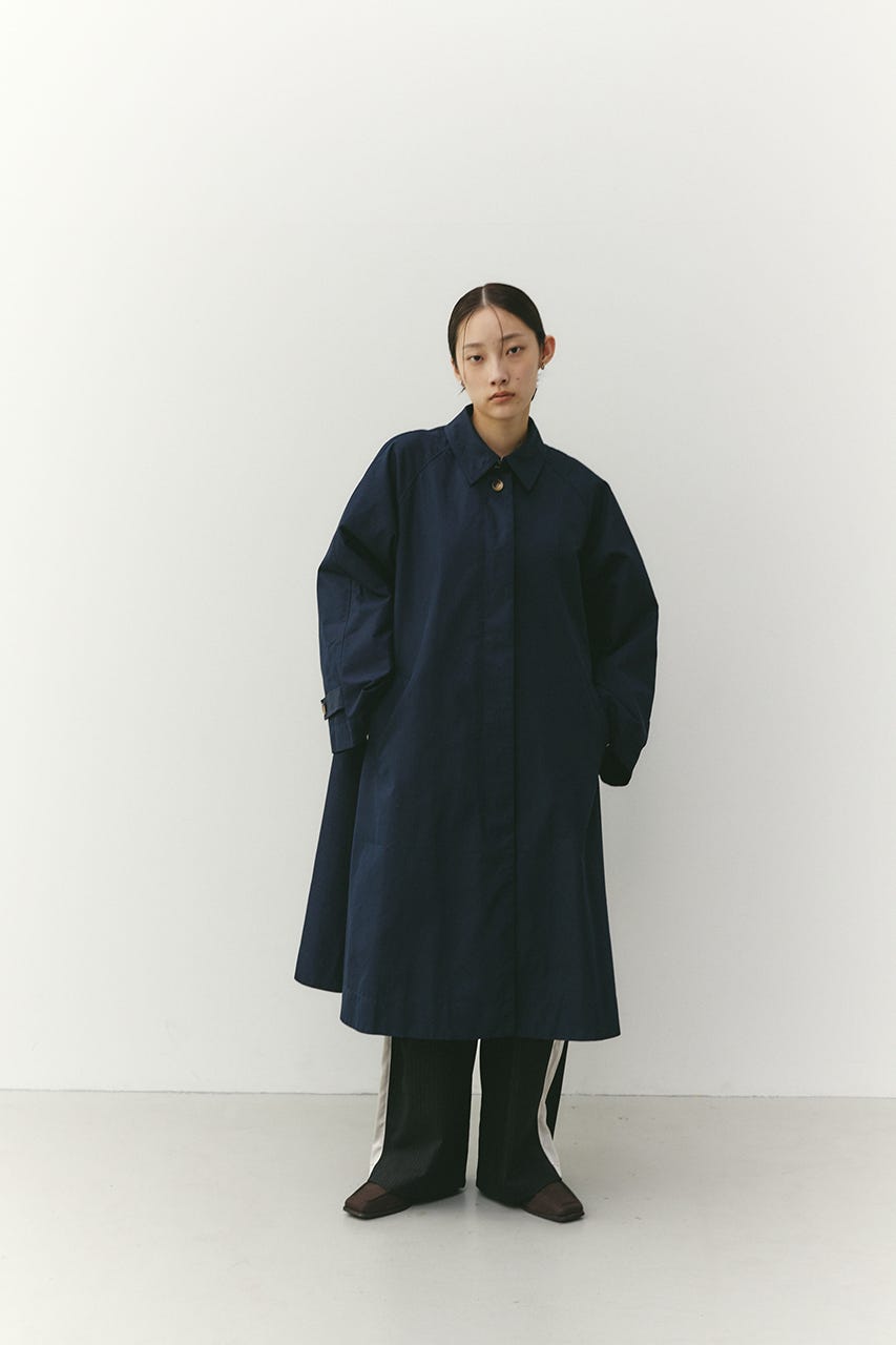 テントライントレンチコート NVY FREE