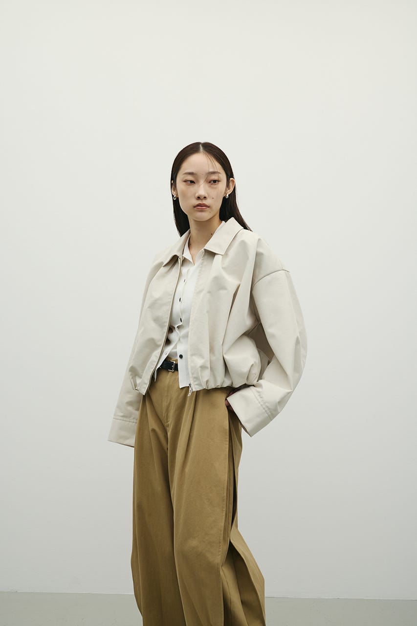 タックバルーンブルゾン BEG FREE