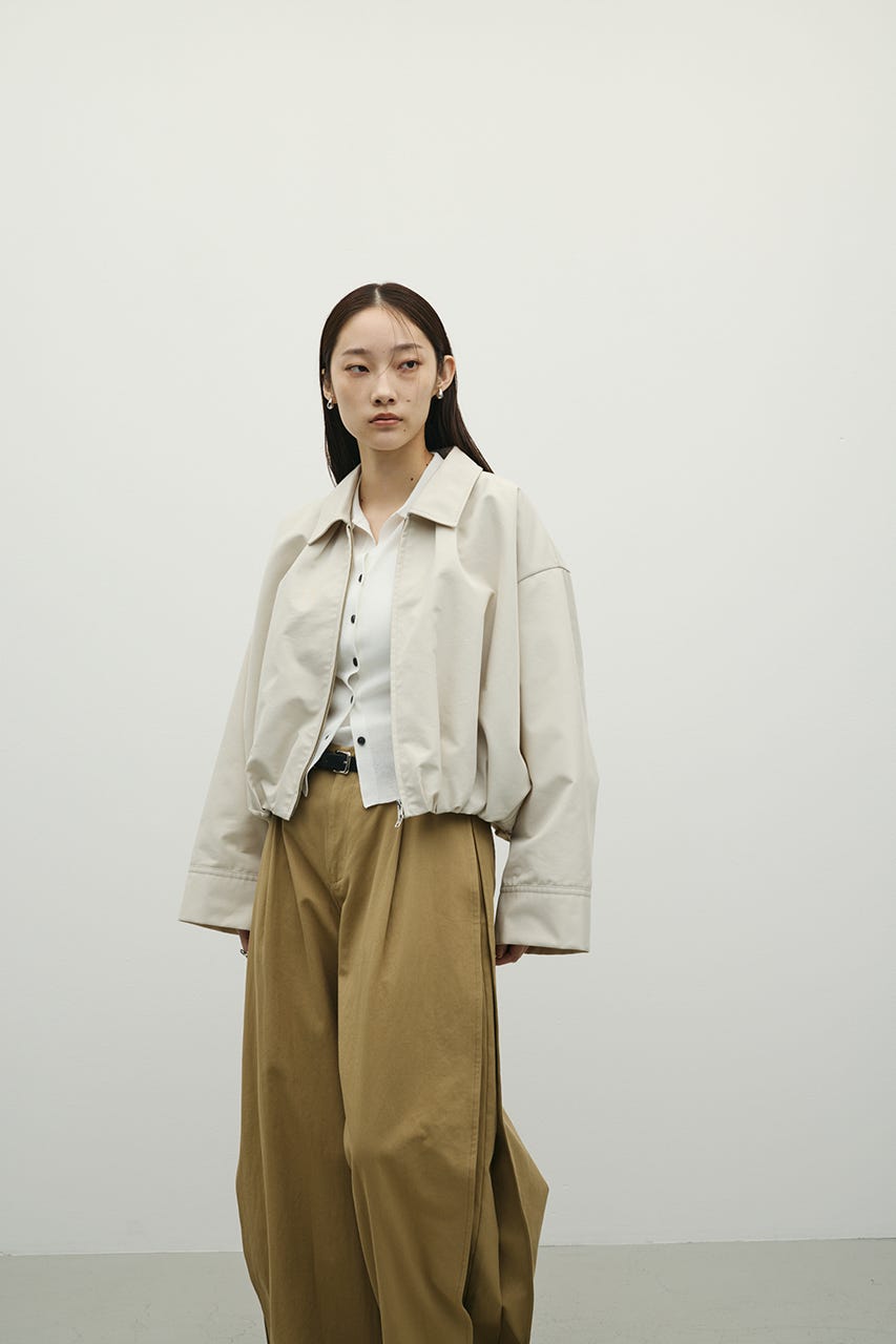 タックバルーンブルゾン BEG FREE