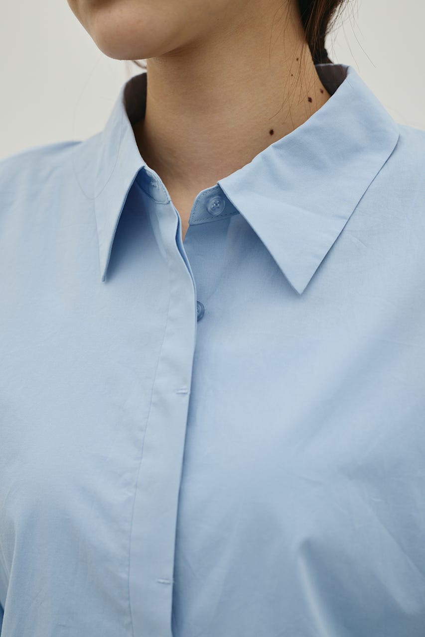 バックオープンデザインシャツ SAX FREE