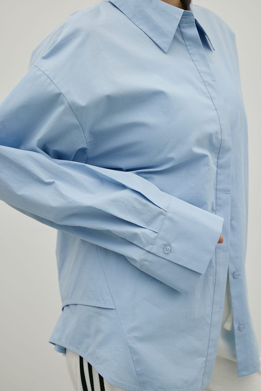 バックオープンデザインシャツ SAX FREE